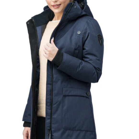 Nobis parka Meredith, Navy, Size L - Picture 4 of 8